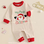 Macacão Bebê Bordado Meu Primeiro Natal - Boutique Baby Kids
