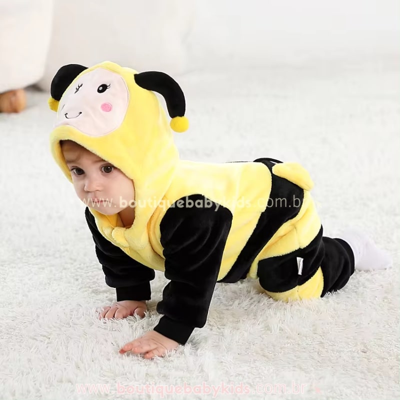 Macacão Bebê Fantasia Abelhinha - Boutique Baby Kids