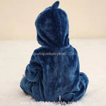 Macacão Bebê Fantasia Bichinho Tubarão Azul - Boutique Baby Kids