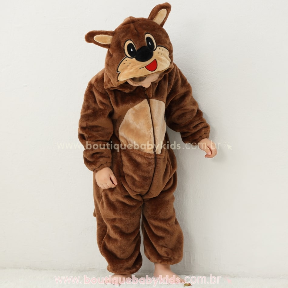 Macacão Bebê Fantasia Bichinho Canguru - Boutique Baby Kids