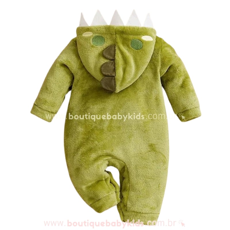 Macacão Bebê Fantasia Dino Verde - Boutique Baby Kids