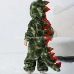 Macacão Bebê Fantasia Kigurumi Dinossauro Verde - Boutique Baby Kids