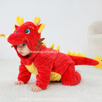 Macacão Bebê Fantasia Bichinho Dragãozinho Vermelho - Boutique Baby Kids 