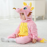 Macacão Bebê Fantasia Bichinho Dragãozinho Rosa - Boutique Baby Kids 