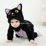Macacão Bebê Fantasia Bichinho Gatinho Preto Halloween - Boutique Baby Kids