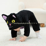 Macacão Bebê Fantasia Bichinho Gatinho Preto Halloween - Boutique Baby Kids