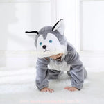 Macacão Bebê Fantasia Bichinho Cachorro Husky Siberiano - Boutique Baby Kids