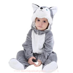Macacão Bebê Fantasia Bichinho Cachorro Husky Siberiano - Boutique Baby Kids