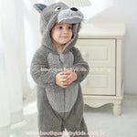 Macacão Bebê Fantasia Bichinho Lobo Mau - Boutique Baby Kids