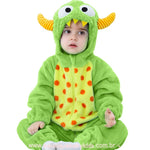 Macacão Bebê Fantasia Bichinho Monstrinho Verde- Boutique Baby Kids 