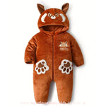 Macacão Bebê Fantasia Panda Vermelho Red: Crescer é Uma Fera - Boutique Baby Kids