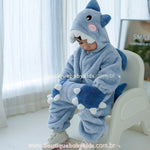 Macacão Bebê Fantasia Kigurumi Bichinho Tubarão - Boutique Baby Kids