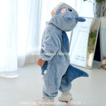 Macacão Bebê Fantasia Kigurumi Bichinho Tubarão - Boutique Baby Kids