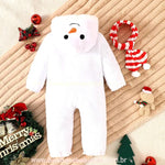 Macacão Bebê Natalino Boneco de Neve com Cachecol - Boutique Baby Kids