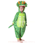 Macacão Infantil Fantasia Kigurumi Dinossauro Verde - Boutique Baby Kids