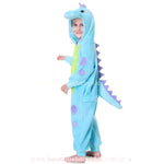 Macacão Infantil Fantasia Dinossauro Azul - Boutique Baby Kids