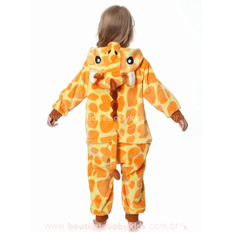 Macacão Infantil Fantasia Kigurumi Girafinha - Boutique Baby Kids