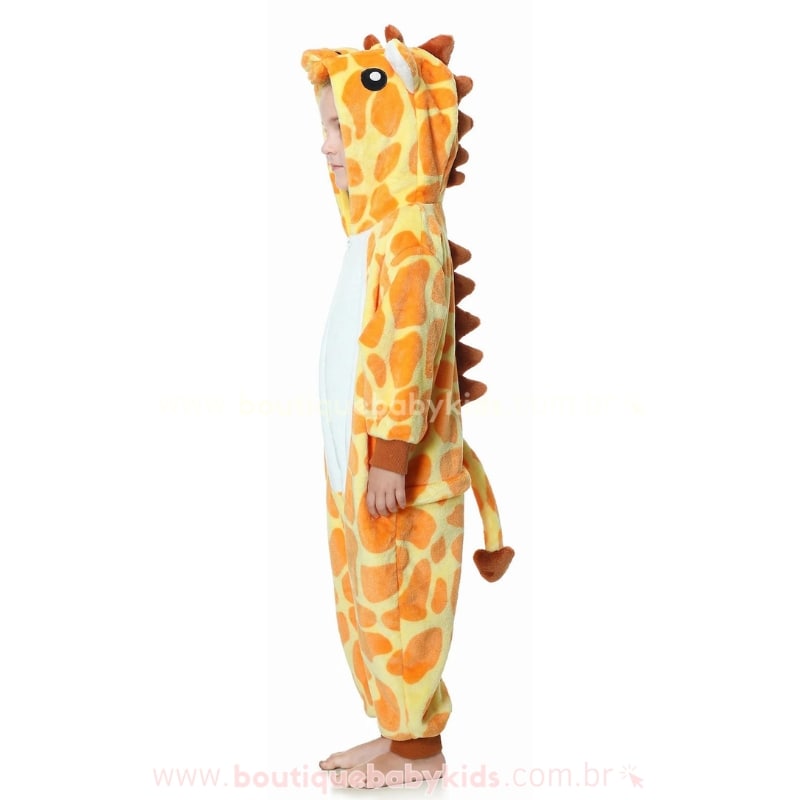 Macacão Infantil Fantasia Kigurumi Girafinha - Boutique Baby Kids