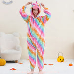 Macacão Infantil Fantasia Kigurumi Unicórnio Multicor - Boutique Baby Kids