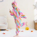 Macacão Infantil Fantasia Kigurumi Unicórnio Multicor - Boutique Baby Kids
