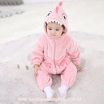 Macacão Bebê Fantasia Bichinho Dinossauro Rosa - Boutique Baby Kids 
