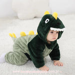 Macacão Bebê Fantasia Bichinho Dinossauro Verde - Boutique Baby Kids 