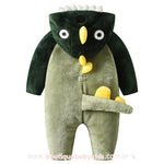 Macacão Bebê Fantasia Bichinho Dinossauro Verde - Boutique Baby Kids 
