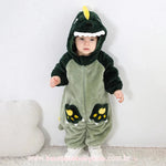 Macacão Bebê Fantasia Bichinho Dinossauro Verde - Boutique Baby Kids 