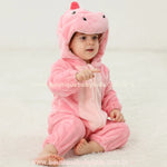 Macacão Bebê Fantasia Bichinho Dinossaura Rosa - Boutique Baby Kids 