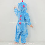 Macacão Bebê Fantasia Bichinho Dinossauro Azul - Boutique Baby Kids 