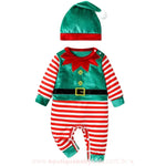 Macacão Bebê Temático Fantasia Elfo Natalino com Gorro - Boutique Baby Kids
