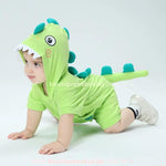 Macaquinho Bebê Fantasia Bichinho Dinossauro Verde Limão - Boutique Baby Kids 