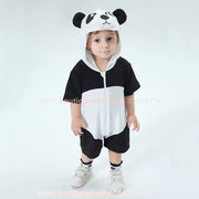 Macaquinho Bebê Fantasia Urso Panda - Boutique Baby Kids