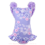 Maiô Infantil Encanto Isabela Madrigal Floral Lilás - Boutique Baby Kids 