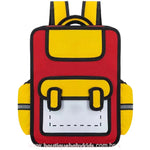Mochila Infantil Escolar Costas Divertida Cartoon 2D Vermelho - Boutique Baby Kids
