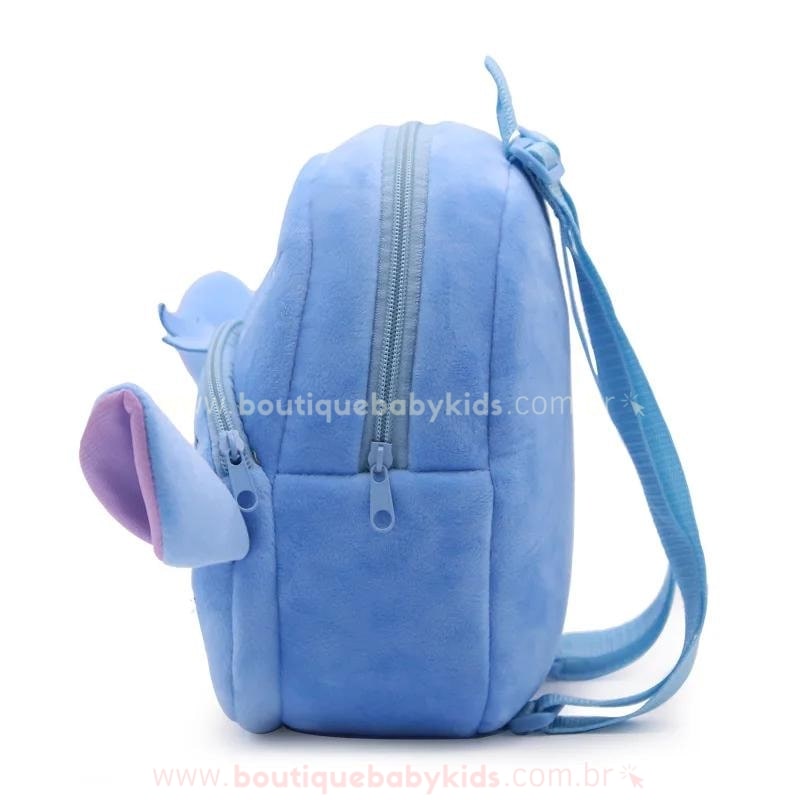 Mochila Infantil Peluciada Stitch