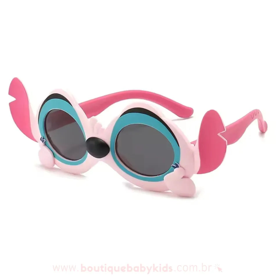 Óculos de Sol Infantil com Proteção Solar Stitch Rosa - Boutique Baby Kids