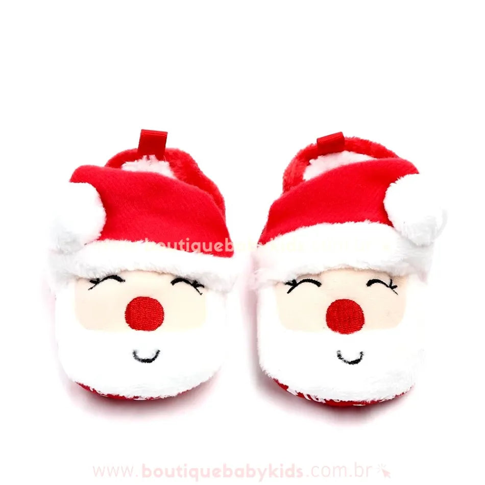 Pantufinha Bebê Natalina Papai Noel - Boutique Baby Kids