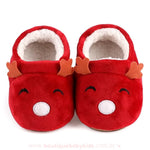 Pantufinha de Bebê Temática Natalina Rena Vermelho - Boutique Baby Kids 