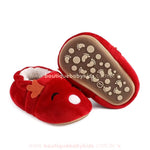 Pantufinha de Bebê Temática Natalina Rena Vermelha - Boutique Baby Kids 