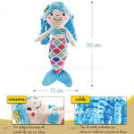 Pelúcia Pequena Sereia Azul 30 cm - Boutique Baby Kids