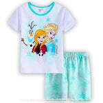 Pijama Infantil Curto Disney Frozen Reino Gelado Elsa, Anna e Olaf - Boutique Baby Kids