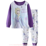 Pijama Infantil Longo Frozen Princesa Elsa Roxo - Boutique Baby Kids
