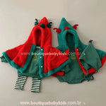 Poncho Natalino Peluciado Capuz de Rena - Boutique Baby Kids