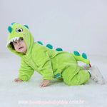 Macacão Bebê Fantasia Bichinho Dinossauro Verde - Boutique Baby Kids 