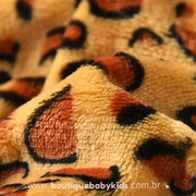 Macacão Bebê Fantasia Leopardo
