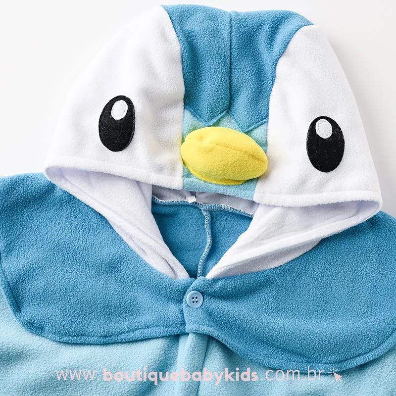 Macacão Infantil Fantasia Pokémon Piplup
