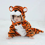 Macacão Bebê Fantasia Bichinho Tigre Laranja com Botinha - Boutique Baby Kids