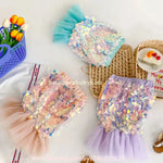 Saia Infantil Fantasia Lantejoulas Cauda de Sereia - Boutique Baby Kids