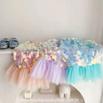 Saia Infantil Fantasia Lantejoulas Cauda de Sereia - Boutique Baby Kids